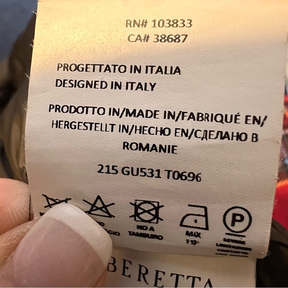 Beretta Goose Down Men's Brown Puffer Jacket, Gardone Val Trompia Italy 🇮🇹 Large - Picture 7 of 12